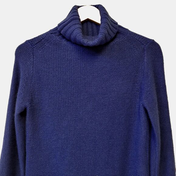 J.Crew Turtleneck Knitted Navy Blue Sz S Women Sweater - Picture 5 of 8